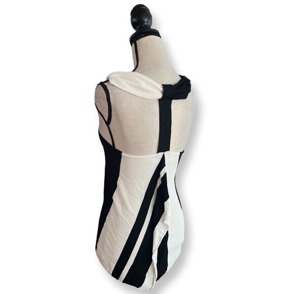 Pier Antonio Gaspari  black white unique top size 40 - Picture 2 of 5